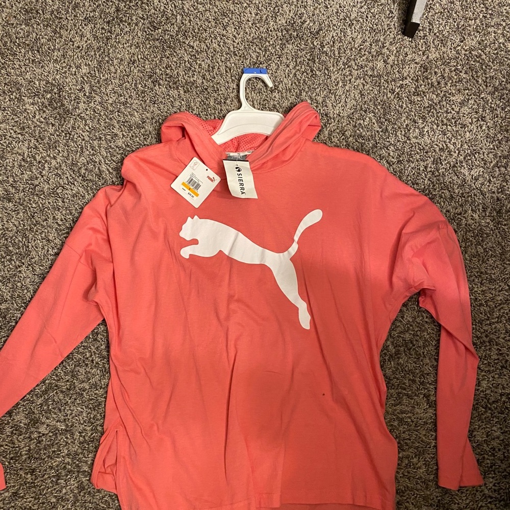 Brand new with tags pink puma long sleeve